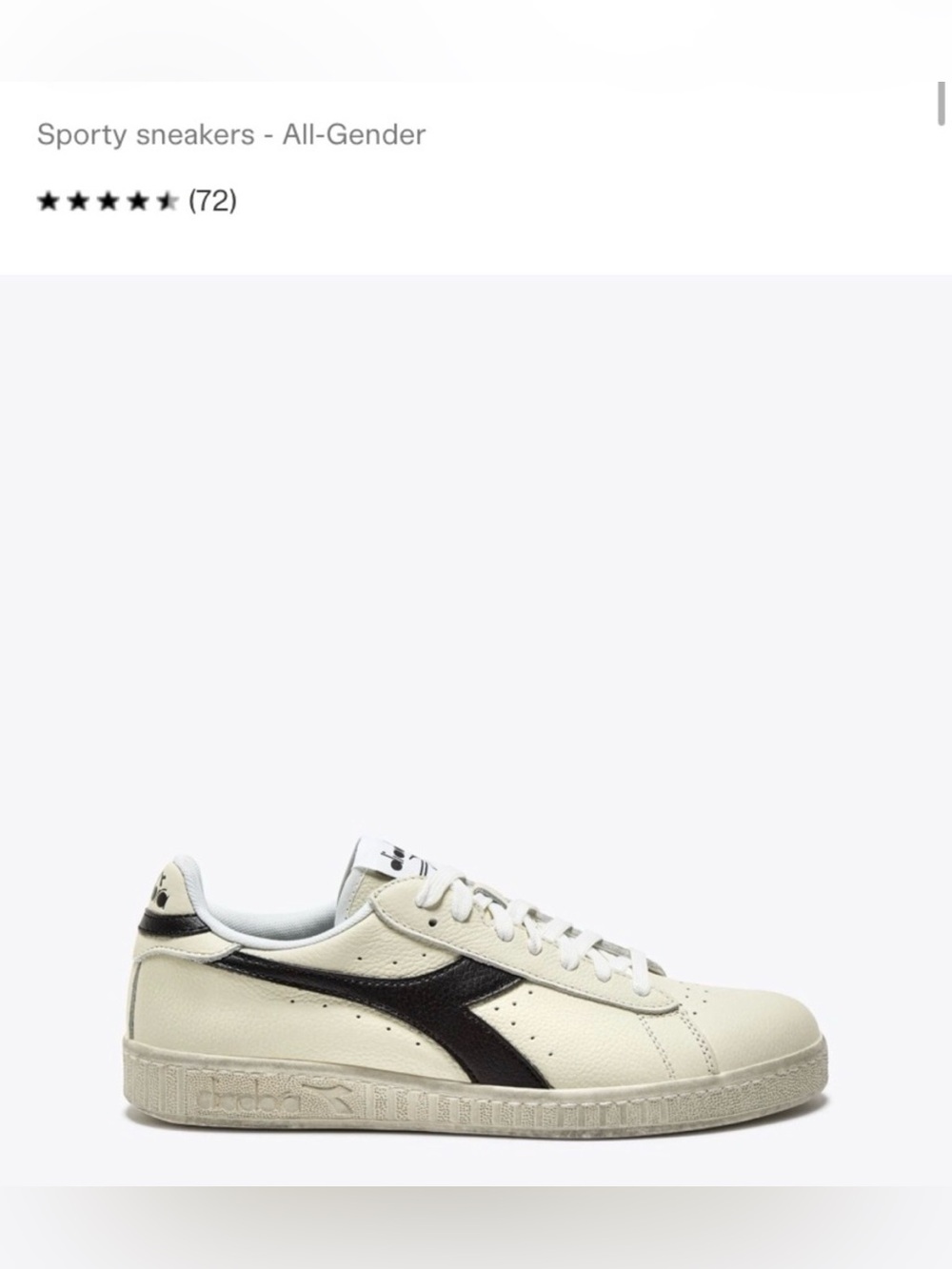 Diadora White Leather Sneakers  7.5/38.5